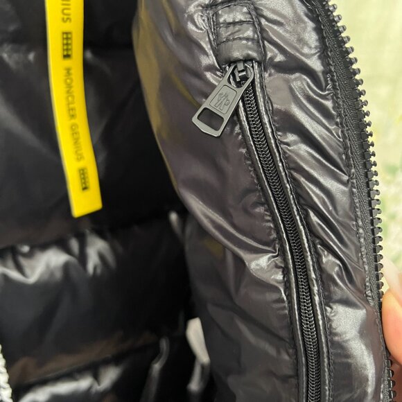 Moncler Men's Ouse Hooded Down Gilet in Black - Picture 4 of 12